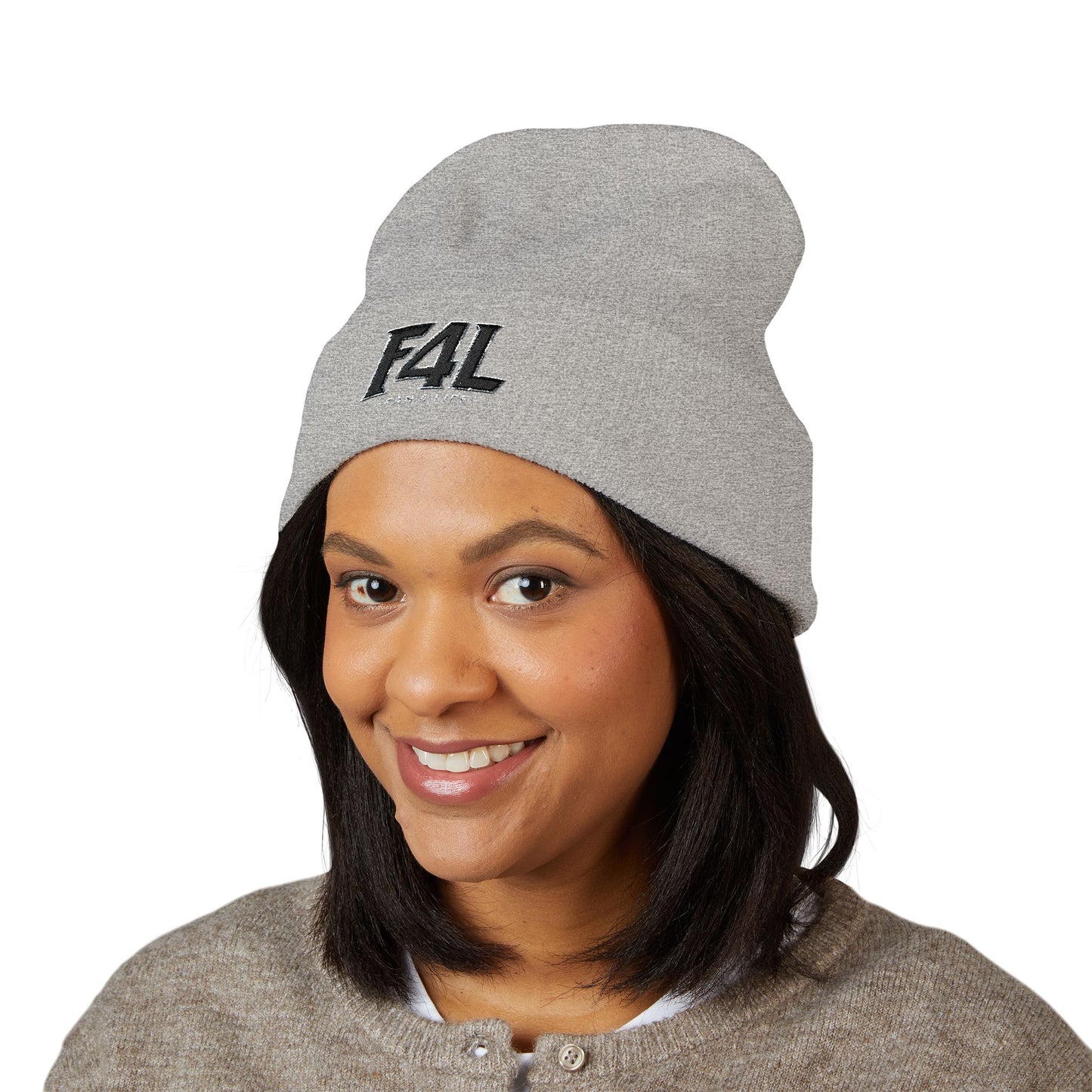 Fan For Life (F4L) Classic Beanie - Black Silver Edition