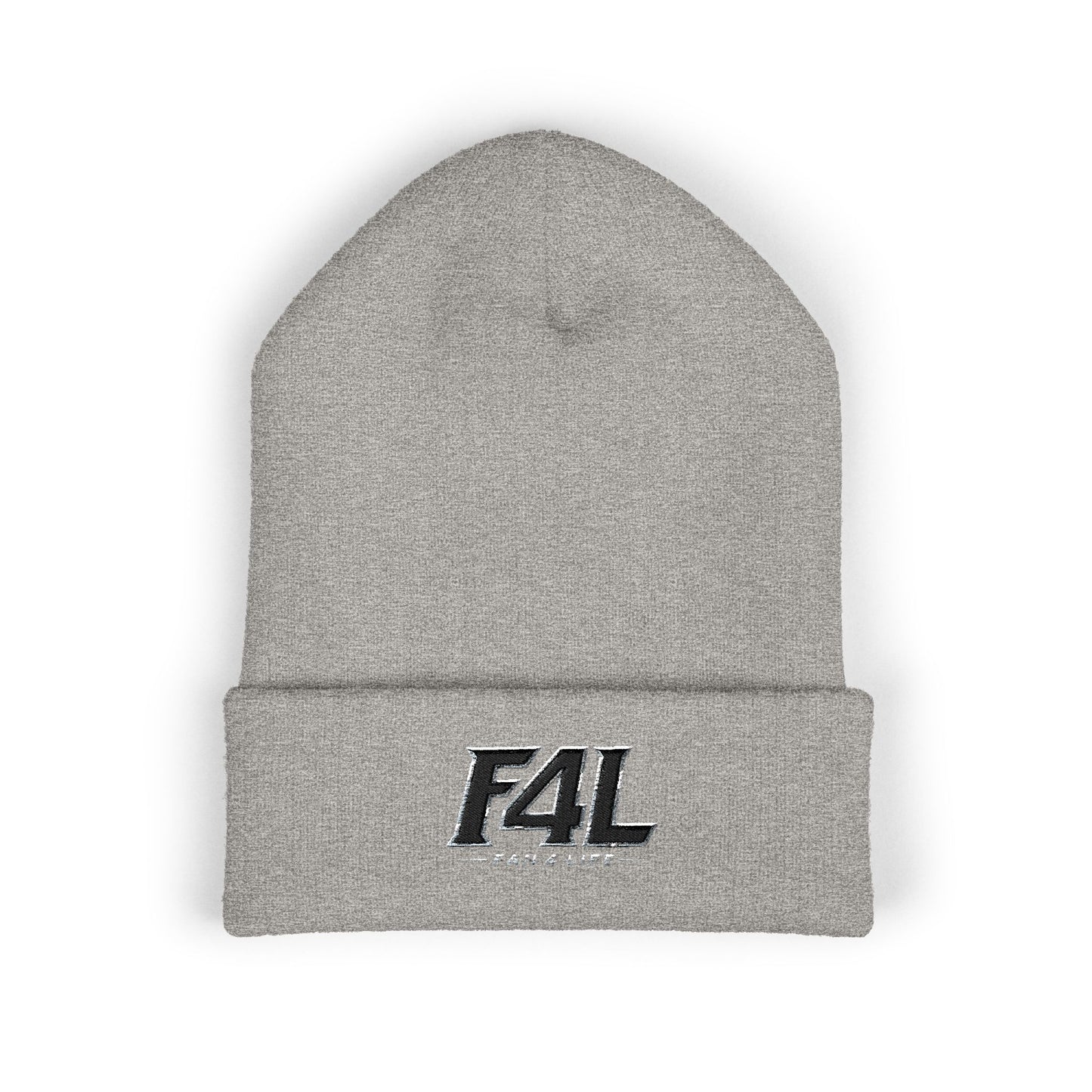 Fan For Life (F4L) Classic Beanie - Black Silver Edition