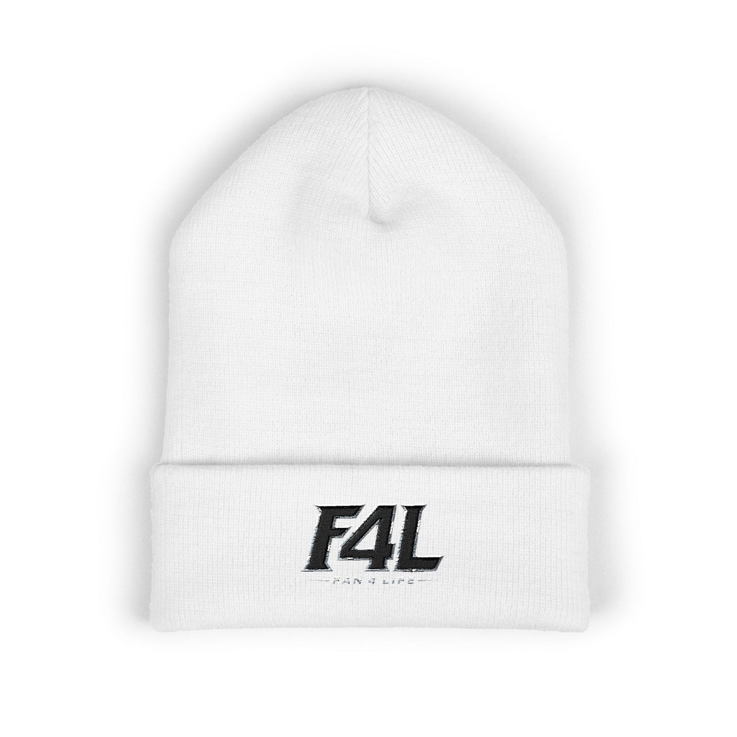 Fan For Life (F4L) Classic Beanie - Black Silver Edition