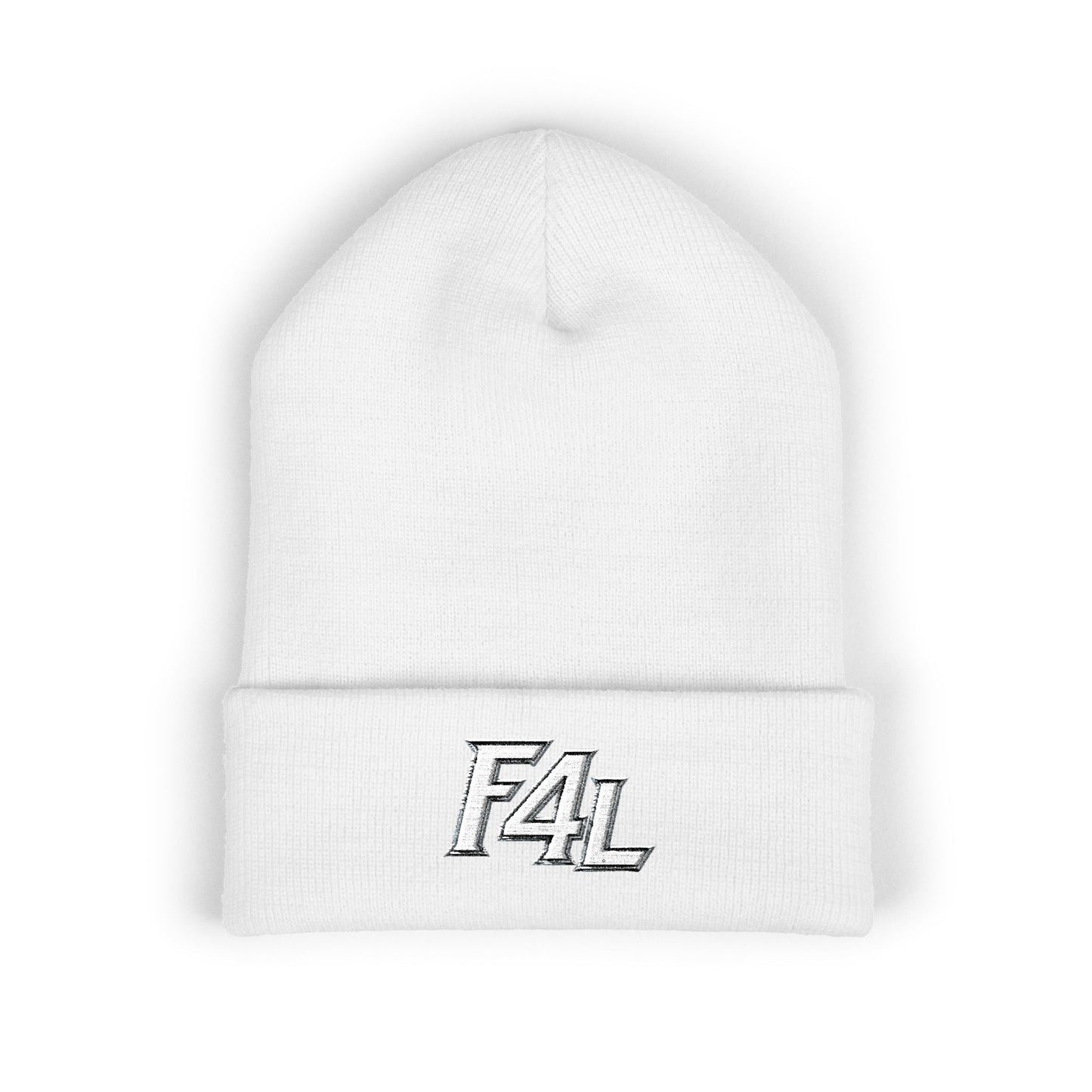 Fan For Life (F4L Logo Offset) San Antonio Beanie - Black