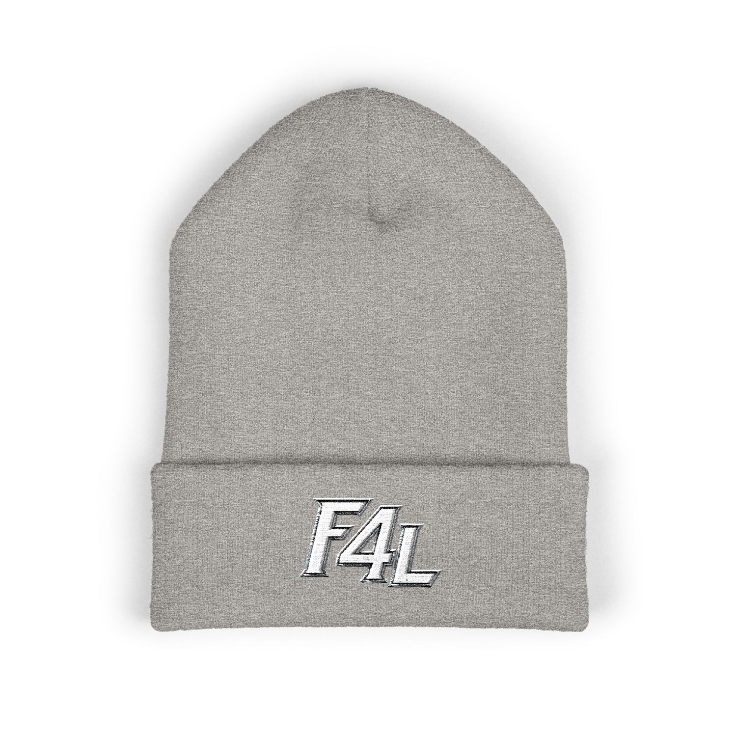Fan For Life (F4L Logo Offset) San Antonio Beanie - Black